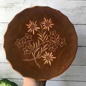 SwissMade Carved Wood Dresser Tray